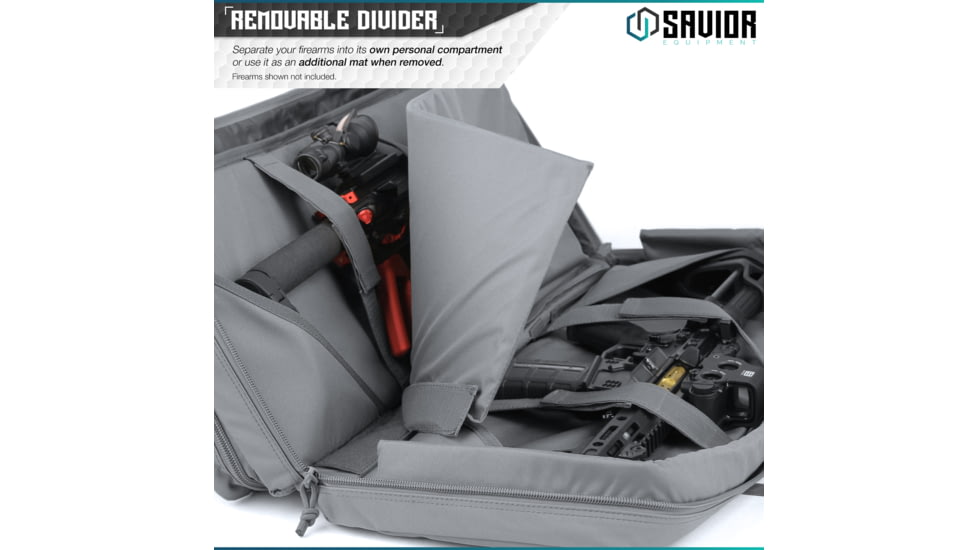 Savior Equipment American Classic Shorty Double Rifle Case, 28in, Gray, RB-2812DG-V1-GS