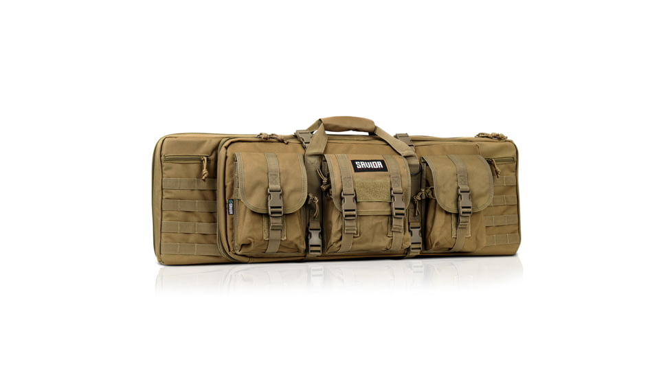 Savior Equipment American Classic Double Rifle Case, Dark FDE, 35in L x 12in H, RB-3612DG-V1-TN