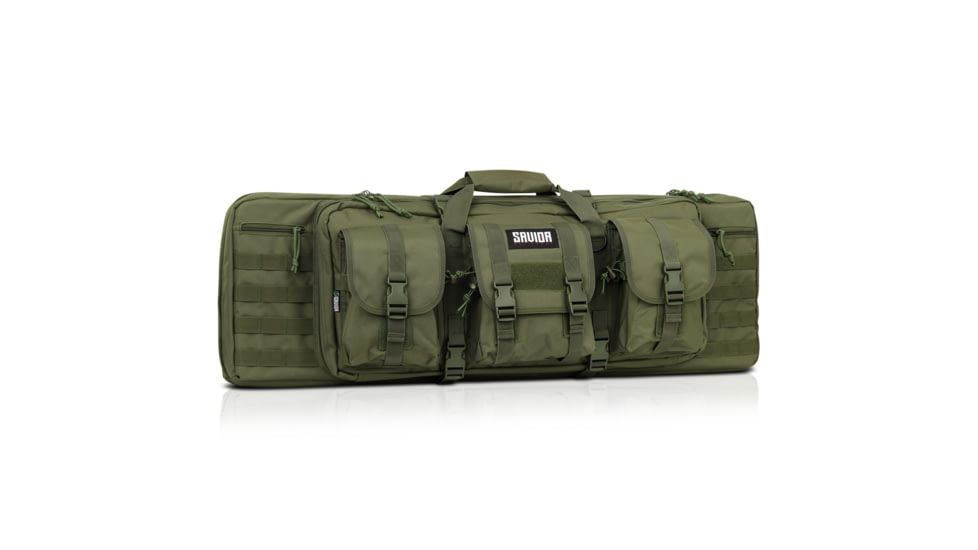 Savior Equipment American Classic Double Rifle Case, OD Green, 35in L x 12in H, RB-3612DG-V1-OG