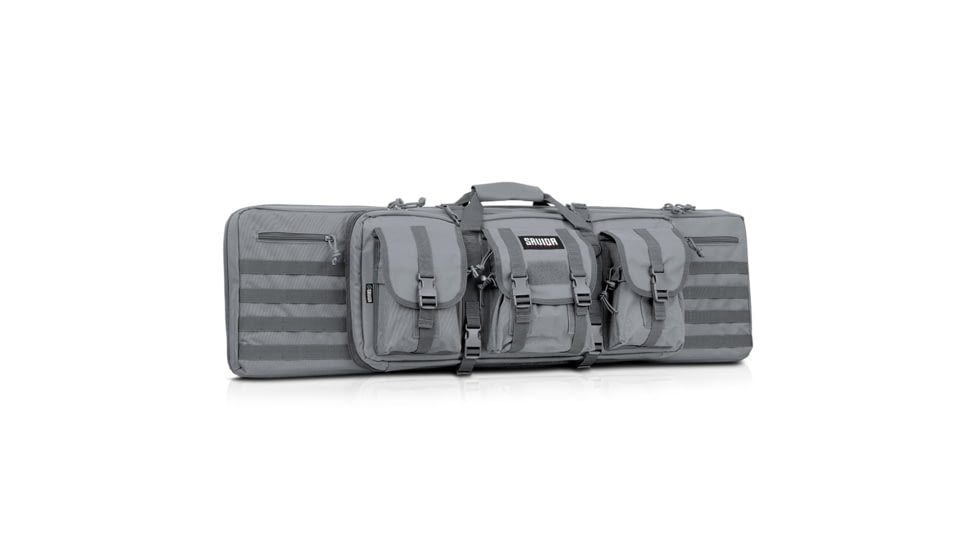 Savior Equipment American Classic Double Rifle Case, Grey, 41in L x 12in H, RB-4212DG-V1-GS