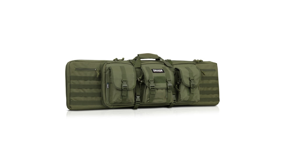 Savior Equipment American Classic Double Rifle Case, OD Green, 54in L x 12in H, RB-5512DG-V1-OG