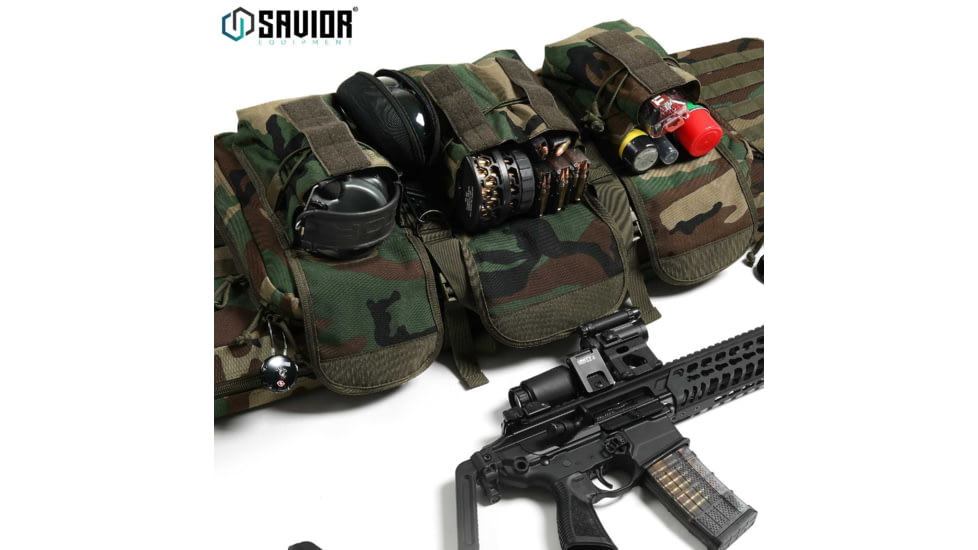 Savior Equipment American Classic Double Rifle Case, M81 Woodland, 41in L x 12in H, RB-4212DG-V1-M81