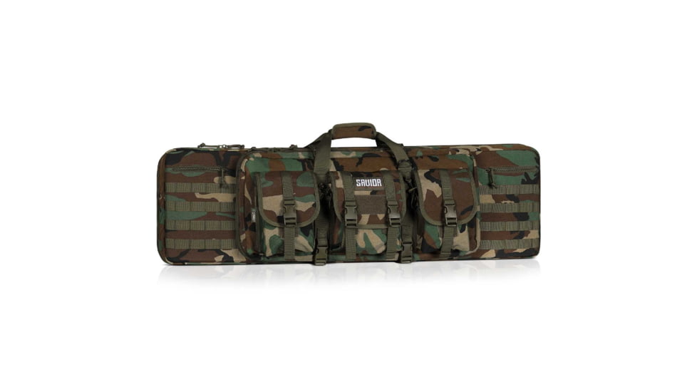 Savior Equipment American Classic Double Rifle Case, M81 Woodland, 54in L x 12in H, RB-5512DG-V1-M81