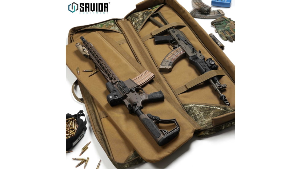 Savior Equipment American Classic Double Rifle Case, Realtree Edge, 41in L x 12in H, RB-4212DG-V1-EDGE