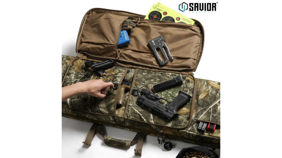 Savior Equipment American Classic Double Rifle Case, Realtree Edge, 41in L x 12in H, RB-4212DG-V1-EDGE