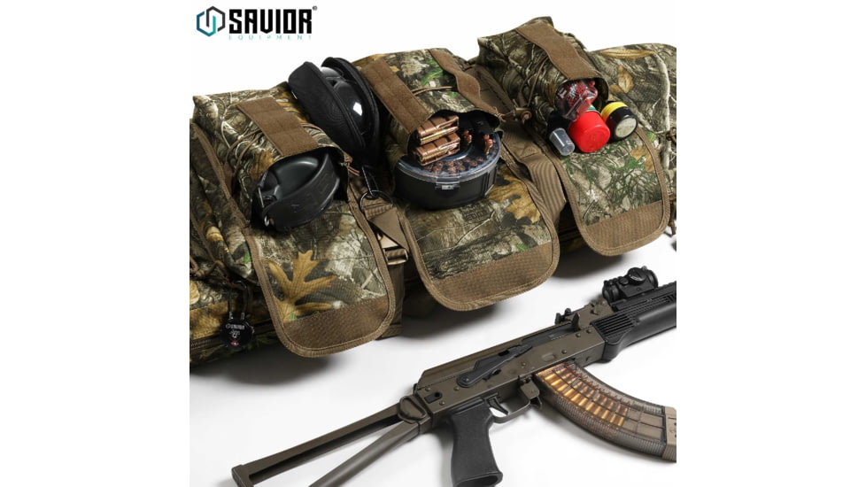Savior Equipment American Classic Double Rifle Case, Realtree Edge, 45in L x 12in H, RB-4612DG-V1-EDGE