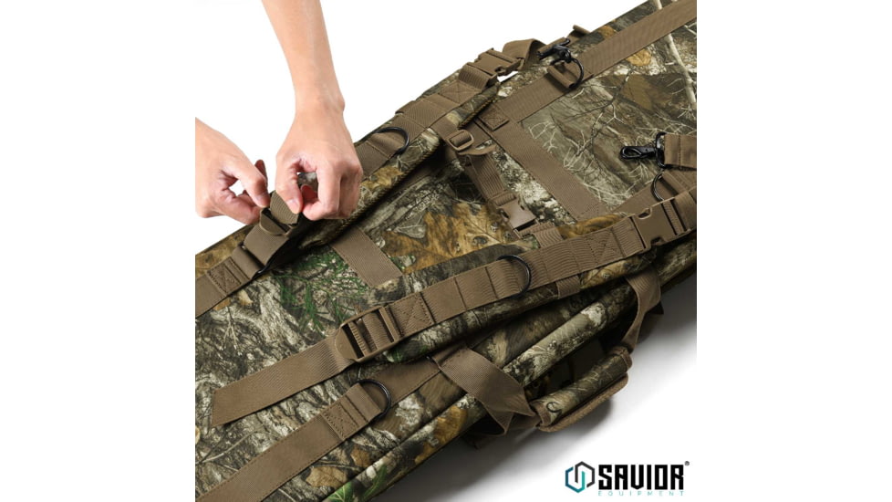 Savior Equipment American Classic Double Rifle Case, Realtree Edge, 54in L x 12in H, RB-5512DG-V1-EDGE