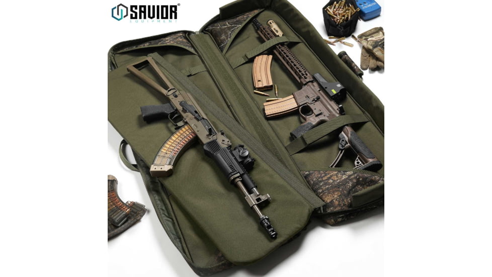 Savior Equipment American Classic Double Rifle Case, Realtree Timber, 41in L x 12in H, RB-4212DG-V1-TMBR