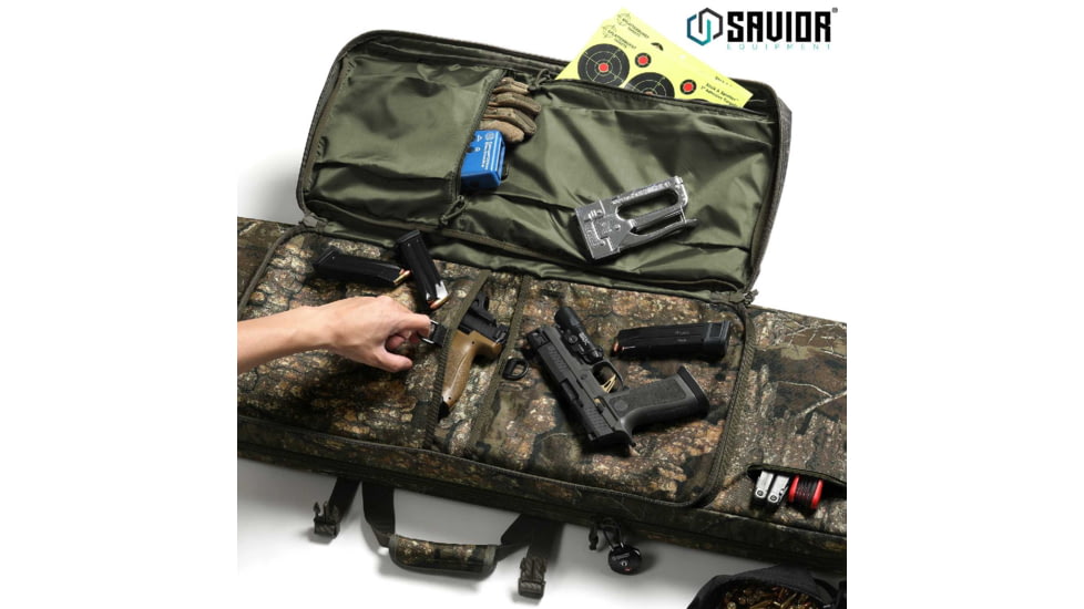 Savior Equipment American Classic Double Rifle Case, Realtree Timber, 41in L x 12in H, RB-4212DG-V1-TMBR