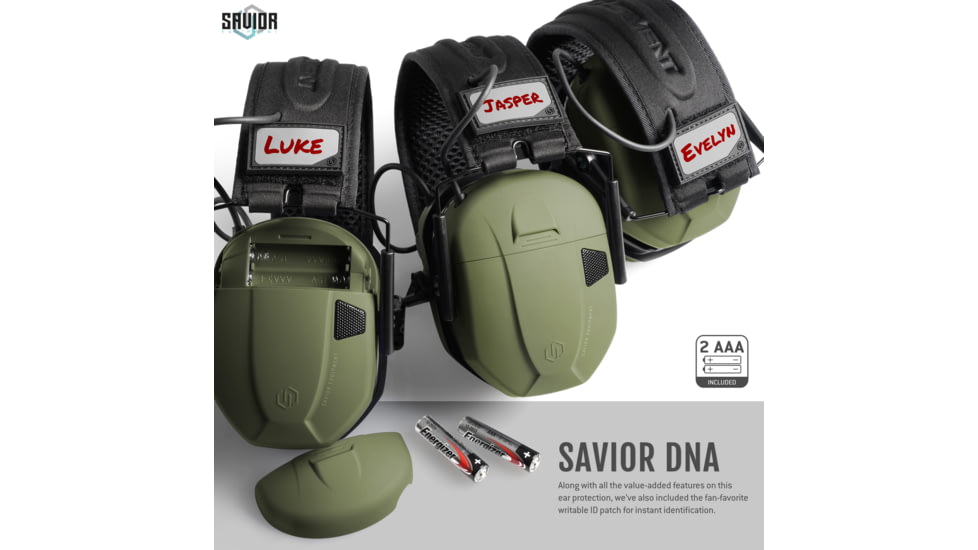 Savior Equipment Apollo Electronic Sound Suppressor, OD Green, Collapsed: 5.5 x 5.5 x 4, EM-APOLLO-OG