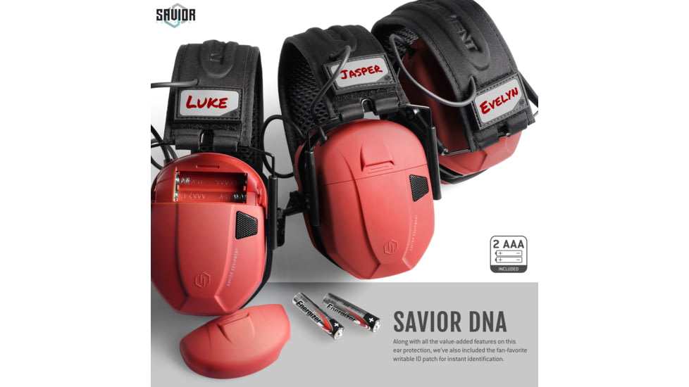Savior Equipment Apollo Electronic Sound Suppressor, Red, Collapsed: 5.5 x 5.5 x 4, EM-APOLLO-RD