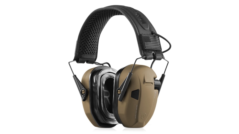 Savior Equipment Apollo Electronic Sound Suppressor, Tan, Collapsed: 5.5 x 5.5 x 4, EM-APOLLO-TN