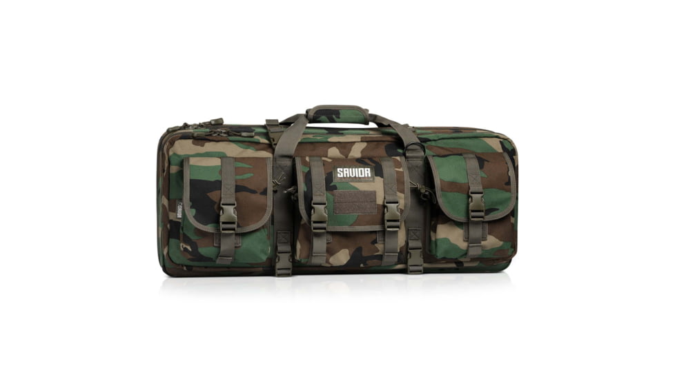 Savior Equipment Camo American Classic Shorty Double Rifle Bag, M81 Woodland, 24in, RB-2412DG-V1-M81
