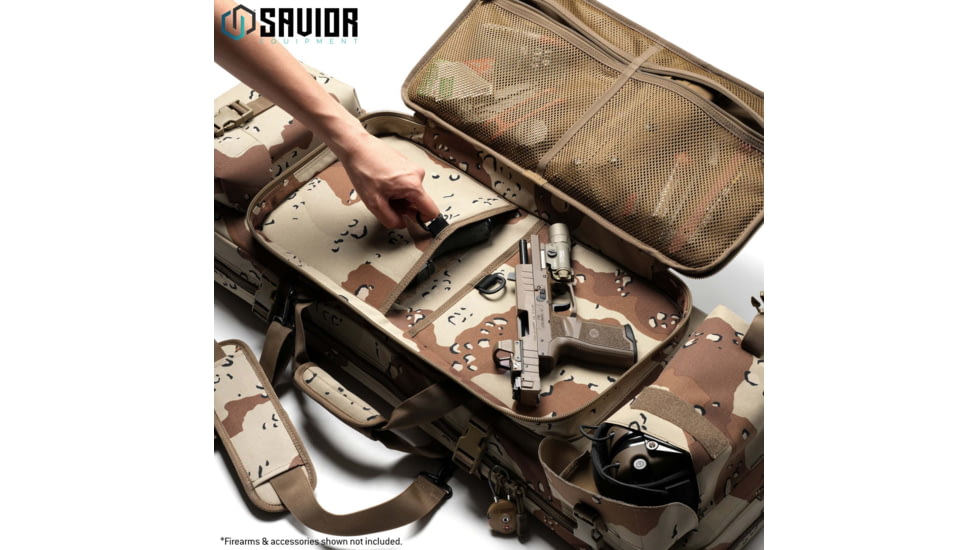 Savior Equipment Camo Urban Warfare Double Rifle Bag, Chocolate Chip Camo, 36in, RB-3612DG-VER2-DBDU