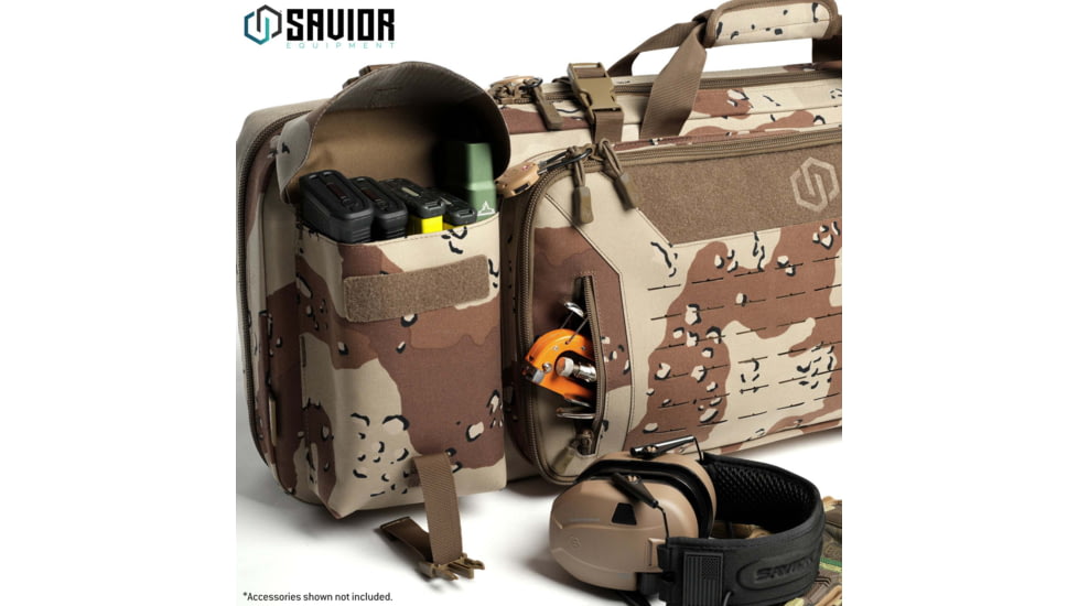 Savior Equipment Camo Urban Warfare Double Rifle Bag, Chocolate Chip Camo, 36in, RB-3612DG-VER2-DBDU