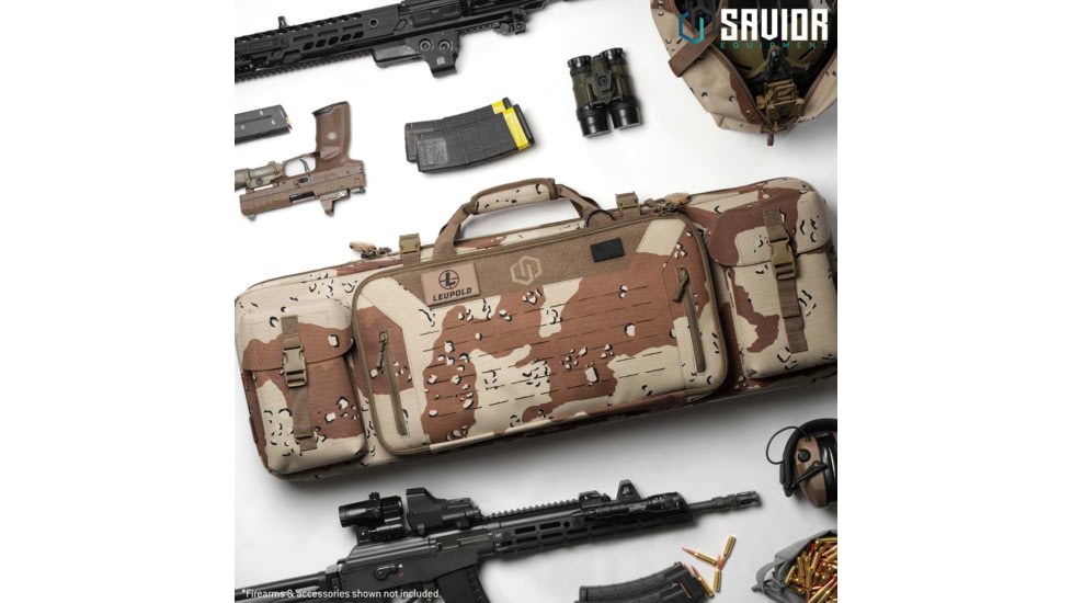 Savior Equipment Camo Urban Warfare Double Rifle Bag, Chocolate Chip Camo, 36in, RB-3612DG-VER2-DBDU