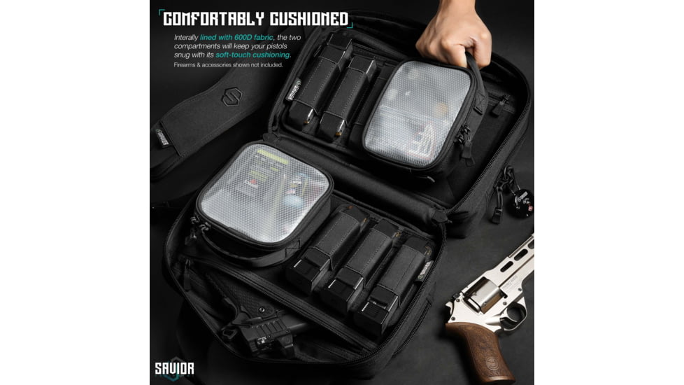 Savior Equipment Mini Range Bag, Black, 12.5 x 8.5 x 3.25in, RA-DGSPWS-MINI-BK