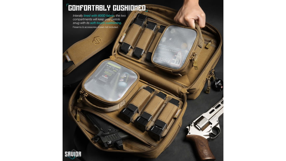 Savior Equipment Mini Range Bag, Dark FDE, 12.5 x 8.5 x 3.25in, RA-DGSPWS-MINI-TN