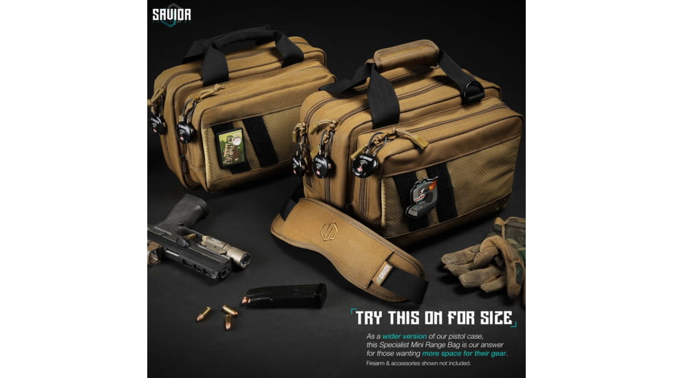 Savior Equipment Mini Range Bag, Dark FDE, 12.5 x 8.5 x 3.25in, RA-DGSPWS-MINI-TN