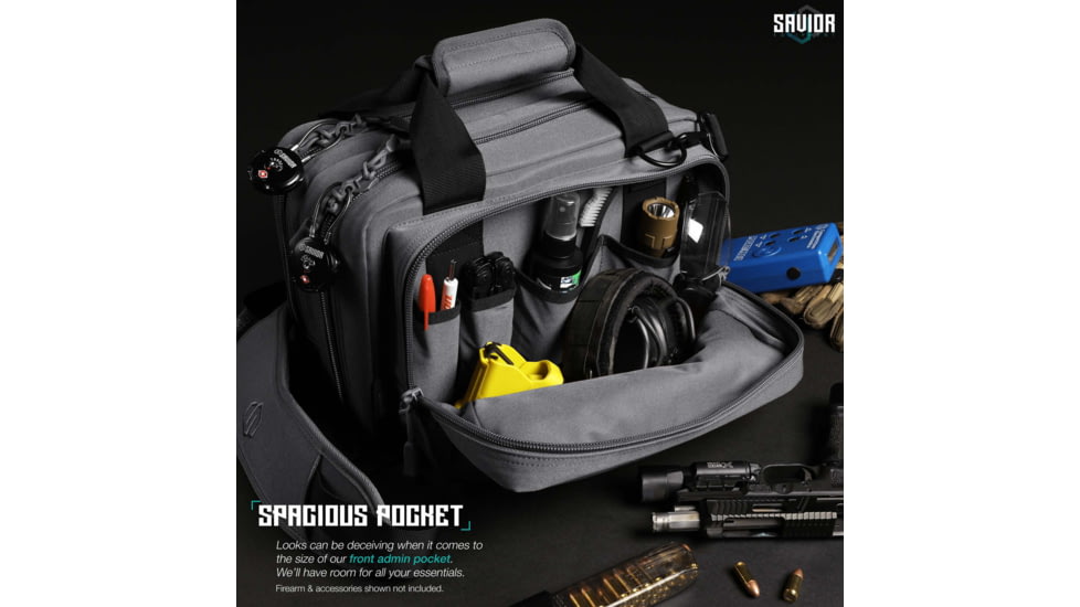 Savior Equipment Mini Range Bag, Gray, 12.5 x 8.5 x 3.25in, RA-DGSPWS-MINI-GS