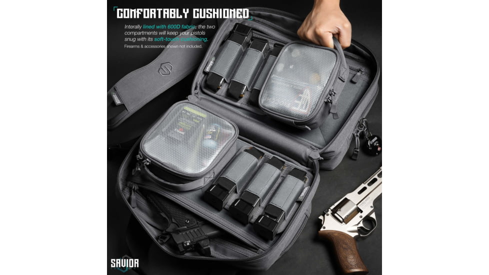 Savior Equipment Mini Range Bag, Gray, 12.5 x 8.5 x 3.25in, RA-DGSPWS-MINI-GS