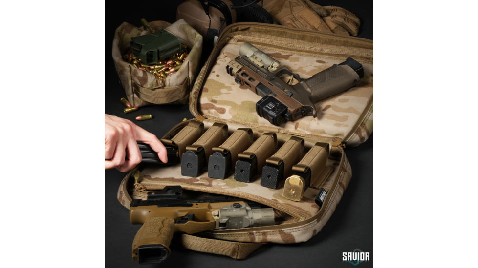 Savior Equipment Multicam Specialist Pistol Case, Multicam Arid, 12.5in L x 8.5in H x 2.5in W, HC-DGSPORT-WS-MCID