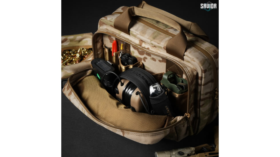 Savior Equipment Multicam Specialist Pistol Case, Multicam Arid, 12.5in L x 8.5in H x 2.5in W, HC-DGSPORT-WS-MCID