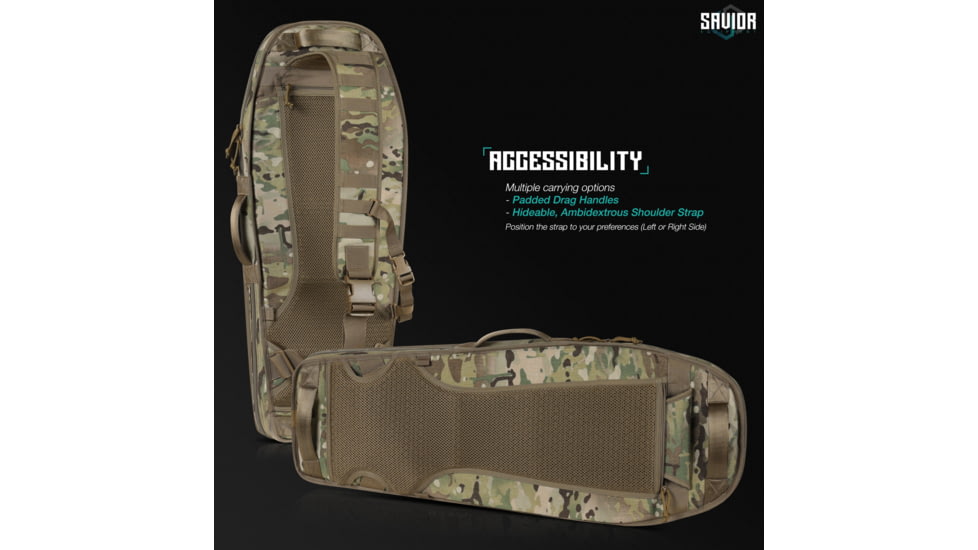 Savior Equipment Multicam T.G.B Coffin 30in Covert Single Rifle Case, Original, RB-COVERT30-SS-MCOG