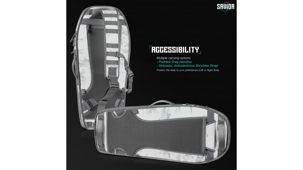 Savior Equipment MULTICAM T.G.B Coffin Covert Single Rifle Case, 30in, Multicam Alpine, RB-COVERT30-SS-MCAL