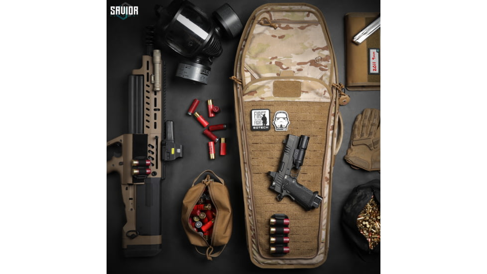 Savior Equipment MULTICAM T.G.B Coffin Covert Single Rifle Case, 30in, Multicam Arid, RB-COVERT30-SS-MCID