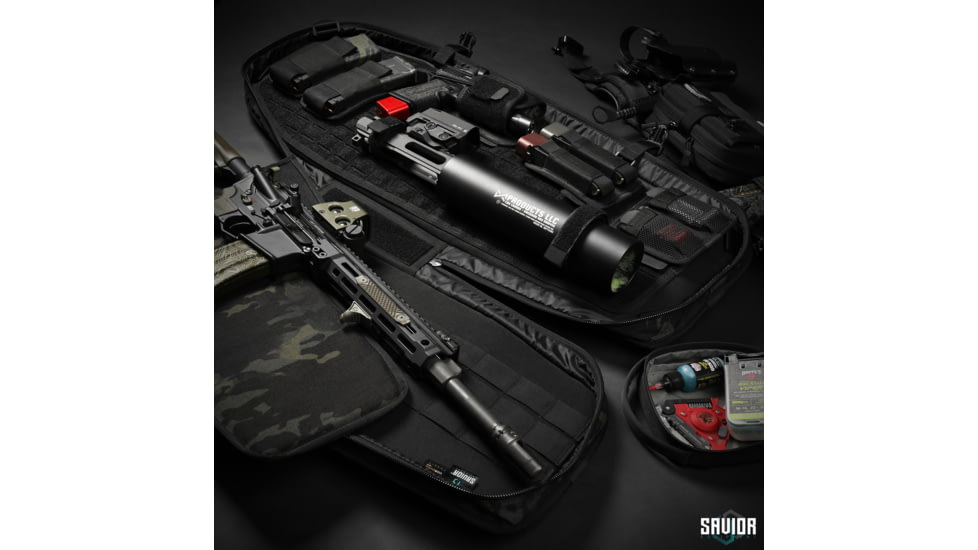 Savior Equipment MULTICAM T.G.B Coffin Covert Single Rifle Case, 30in, Multicam Black, RB-COVERT30-SS-MCB