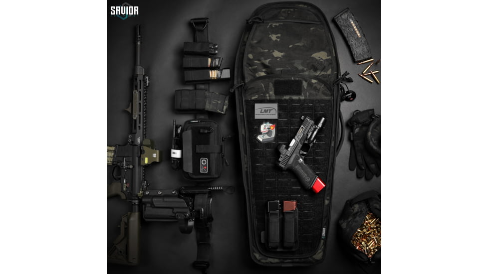 Savior Equipment MULTICAM T.G.B Coffin Covert Single Rifle Case, 30in, Multicam Black, RB-COVERT30-SS-MCB
