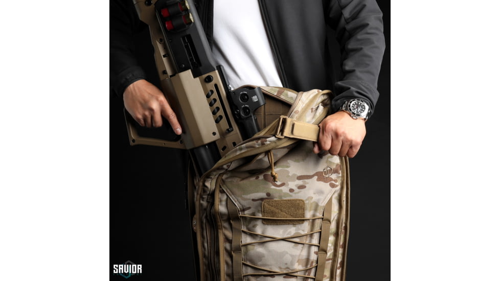 Savior Equipment MULTICAM T.G.B Coffin Covert Single Rifle Case, 34in, Multicam Arid, RB-COVERT34-SS-MCID