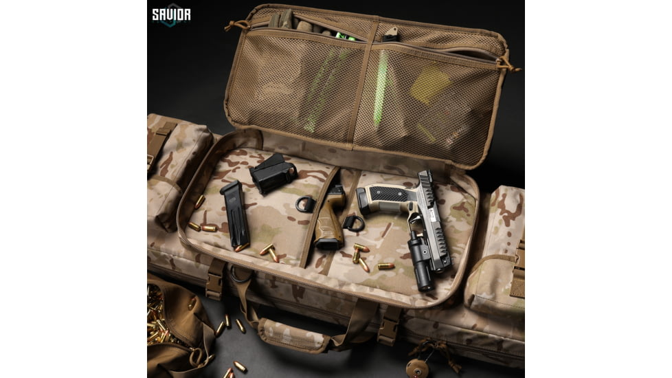 Savior Equipment MULTICAM Urban Warfare Double Rifle Case, 36in, Multicam Arid, RB-3612DG-VER2-MCID