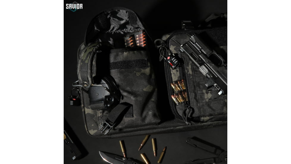 Savior Equipment MULTICAM Urban Warfare Double Rifle Case, 36in, Multicam Black, RB-3612DG-VER2-MCB
