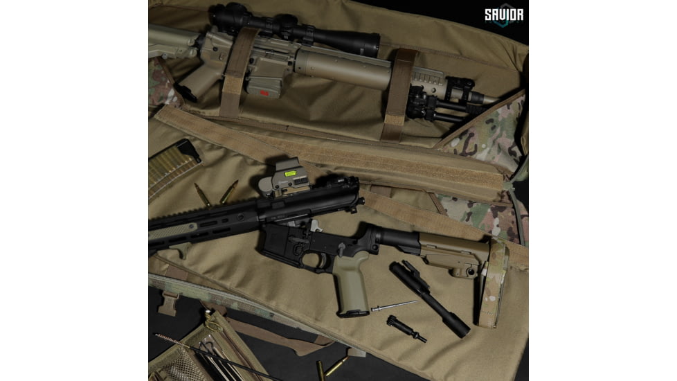 Savior Equipment MULTICAM Urban Warfare Double Rifle Case, 46in, Multicam Original, RB-4612DG-VER2-MCOG