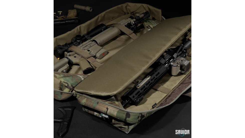 Savior Equipment MULTICAM Urban Warfare Double Rifle Case, 51in, Multicam Original, RB-5112DG-VER2-MCOG