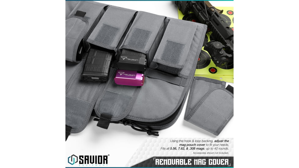 Savior Equipment Patriot Single Single Rifle Case, 35in, Gray, RB-SG36-V1-GS