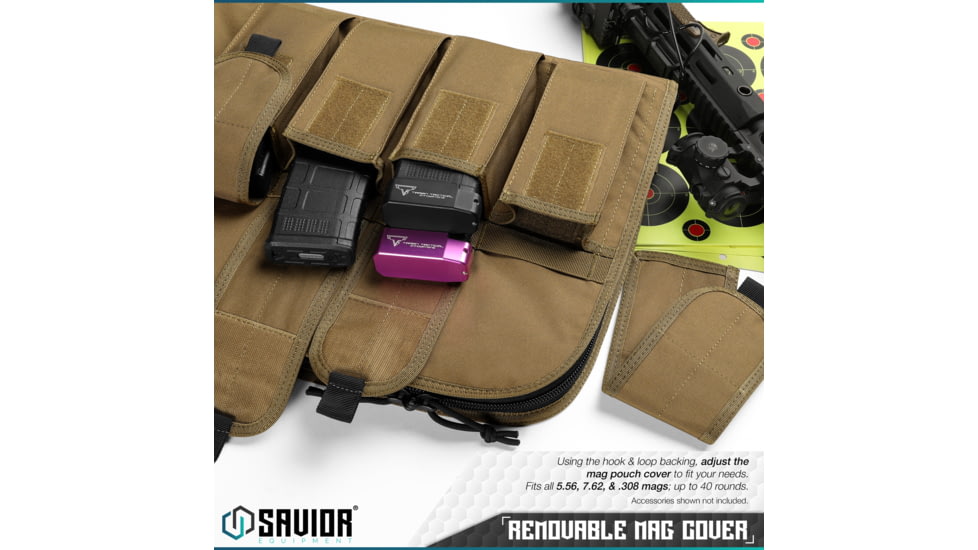 Savior Equipment Patriot Single Single Rifle Case, 41in, Dark FDE, RB-SG42-V1-TN