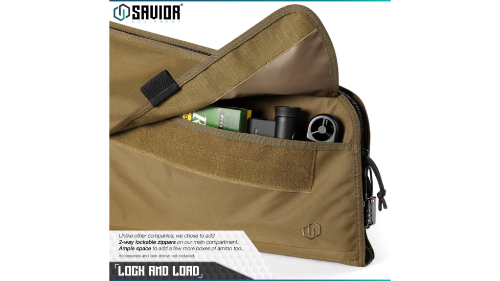 Savior Equipment Patriot Single Single Rifle Case, 41in, Dark FDE, RB-SG42-V1-TN