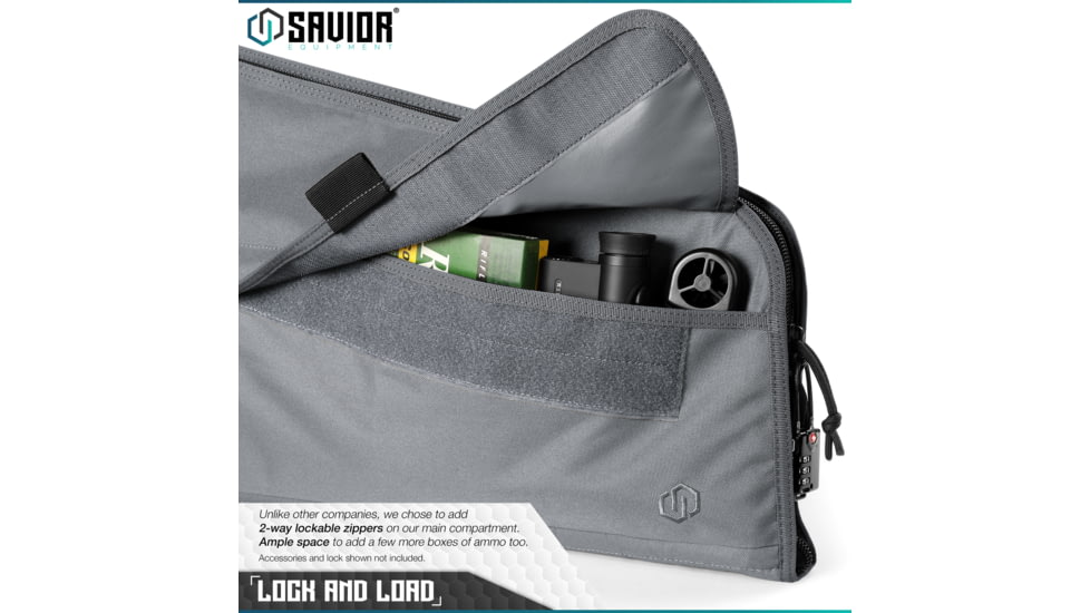 Savior Equipment Patriot Single Single Rifle Case, 41in, Gray, RB-SG42-V1-GS