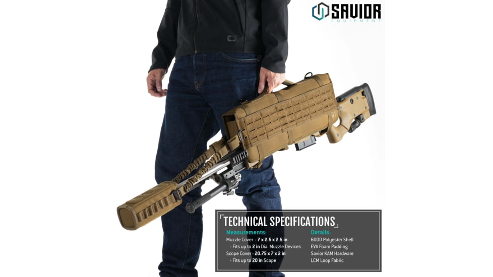 Savior Equipment Scope / Muzzle Cover, Dark FDE, SP-SMC-TN