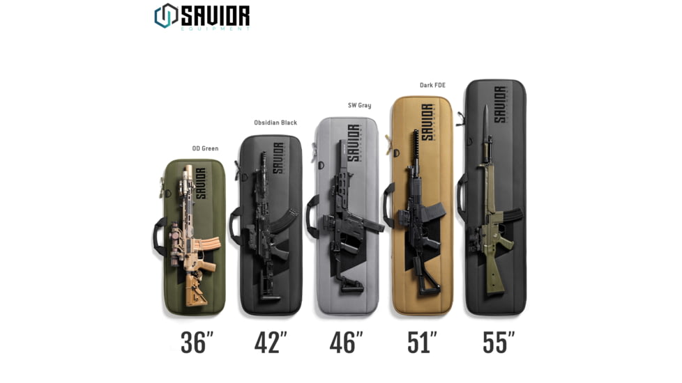 Savior Equipment Specialist 42in Single Rifle Case, Black, 42 x 14.5 x 1, RB-SG42-WS-BK