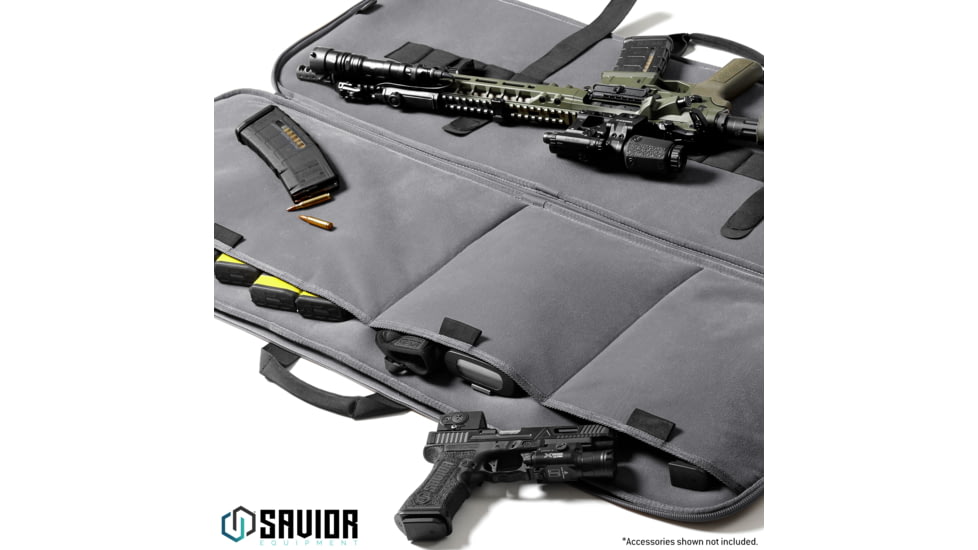 Savior Equipment Specialist 42in Single Rifle Case, Gray, 42 x 14.5 x 1, RB-SG42-WS-GS