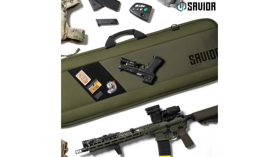 Savior Equipment Specialist 42in Single Rifle Case, OD Green, 42 x 14.5 x 1, RB-SG42-WS-OG