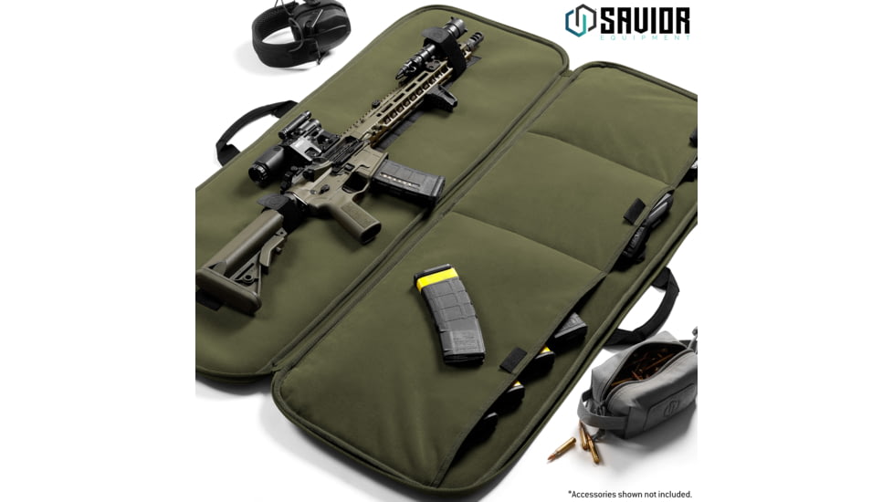 Savior Equipment Specialist 42in Single Rifle Case, OD Green, 42 x 14.5 x 1, RB-SG42-WS-OG