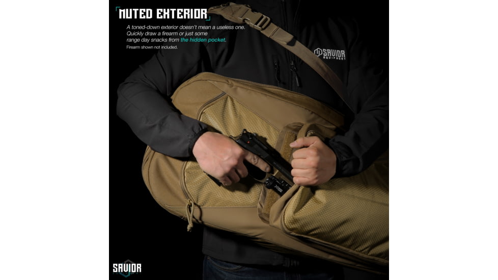 Savior Equipment Specialist Covert Single Rifle Case, 34in, Dark FDE, RB-SGSPORT34-WS-TN