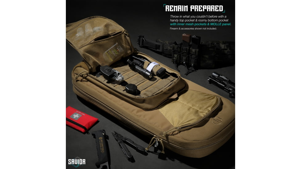 Savior Equipment Specialist Covert Single Rifle Case, 34in, Dark FDE, RB-SGSPORT34-WS-TN