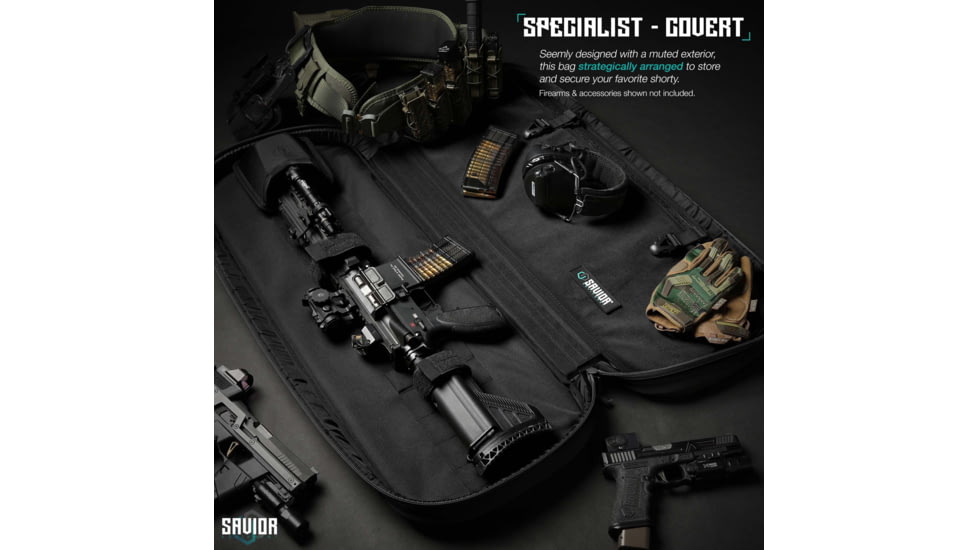 Savior Equipment Specialist Covert Single Rifle Case, Black, RB-SGSPORT38-WS-BK