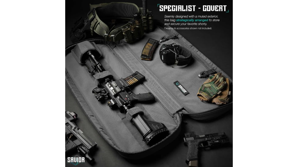 Savior Equipment Specialist Covert Single Rifle Case, Grey, 33in H x 12.5in L x 3in W, RB-SGSPORT34-WS-GS